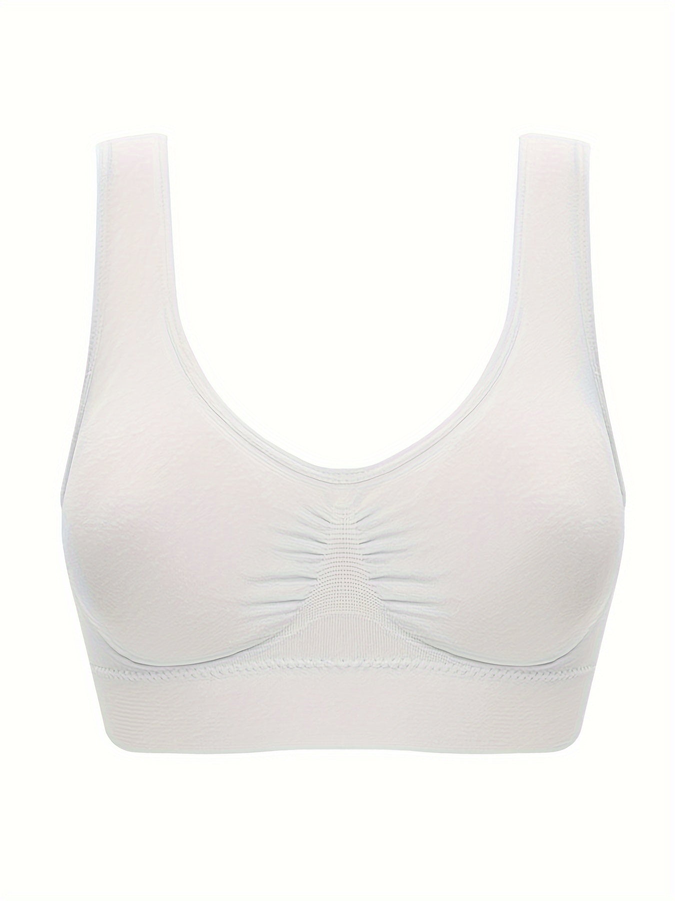  Seamless Push Up Sports Bra Full Coverage with Pads