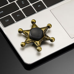 Bronze Metal Finger Spinner Adult Decompression Toy