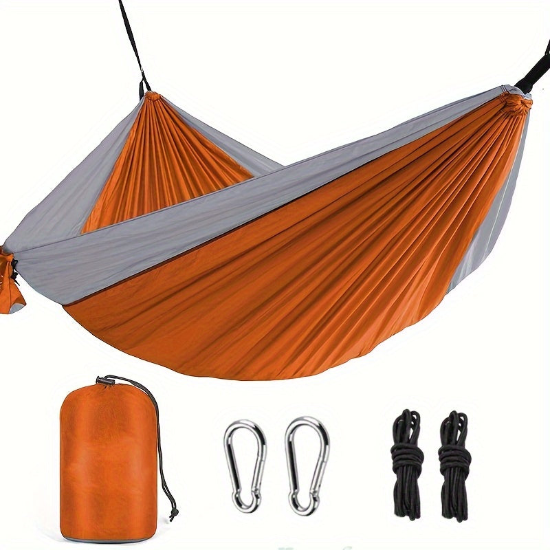 Lightweight Double Nylon Camping Hammock with Hanging Straps