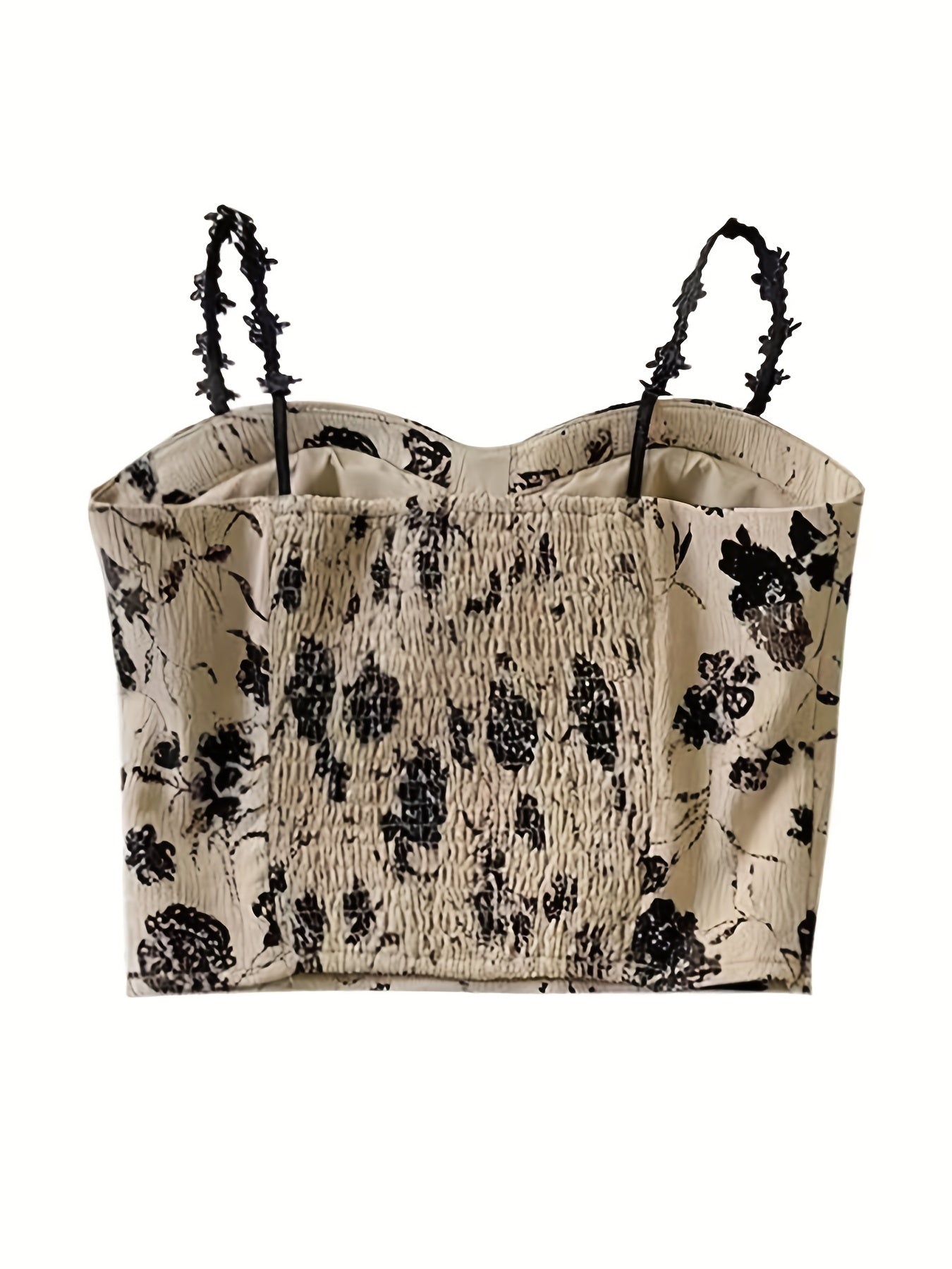Floral Print Camisole Underwear Top for Teens 13-18 Years