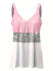  Glitter V Neck Cami Top