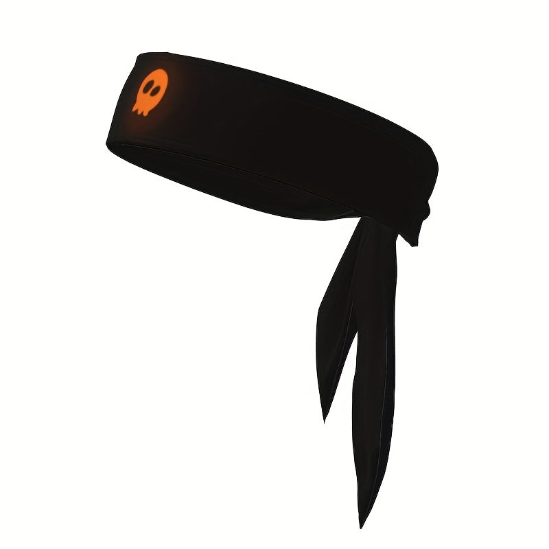 Geometric Pattern Athletic Headband, Polyester & Spandex Blend