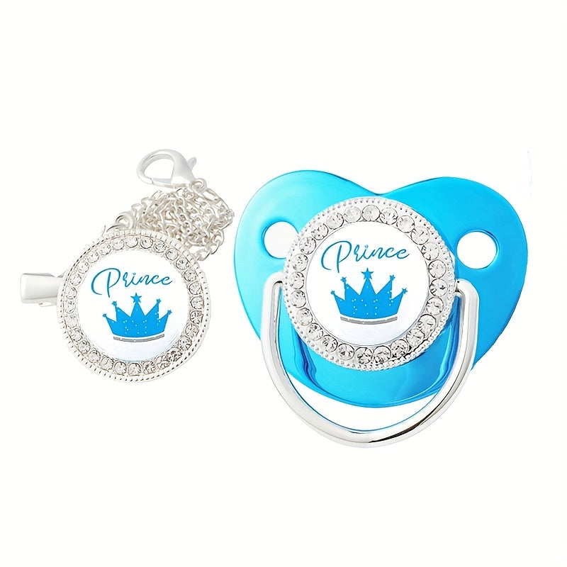 Baby Bling Crown Princess Pacifier Newborn Prince Silicone