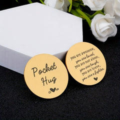 POCKET HUG Coin Inspirational Gift For Him Son Birthday Gift Motivational Gift