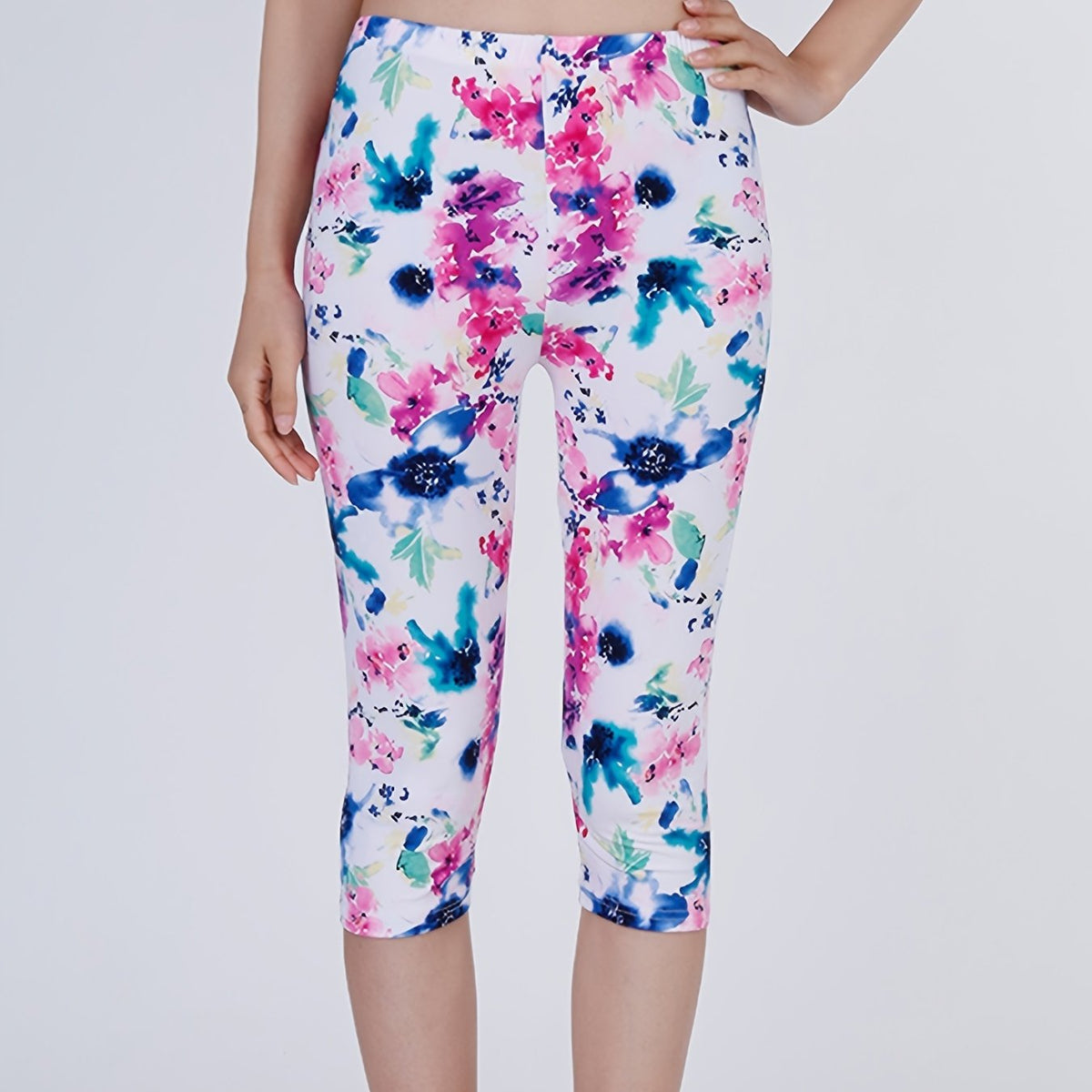 Floral Print High Waist Yoga Leggings