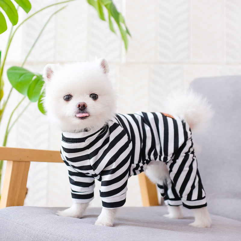 Striped Pajamas for Small Dogs and Cats