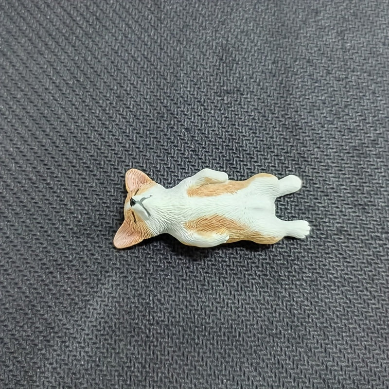 Mini Corgi Car Ornament Model Cake Decoration Bonsai Doll Puppy