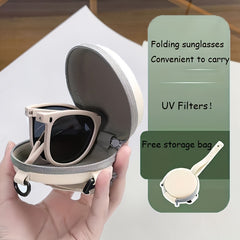 Square Foldable Sunglasses For Women Men Lightweight Jelly UV400 Sun Shades