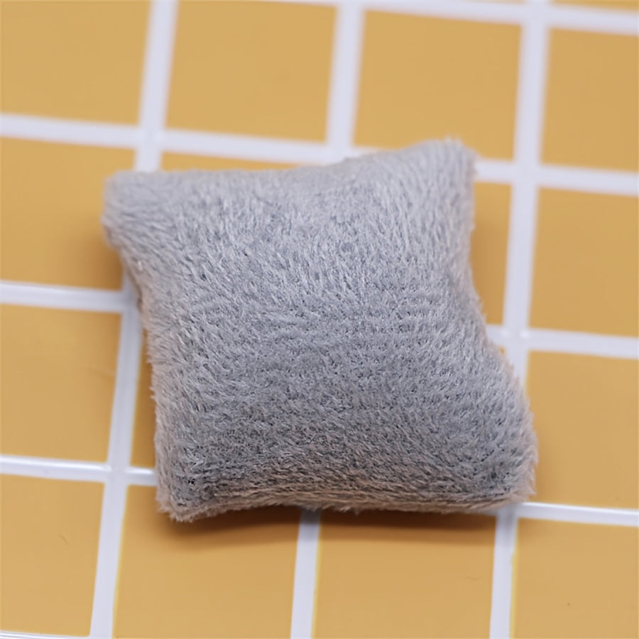 Polyester Dollhouse Pillow Set Plush Toy House Decor Mini Bedroom Scene Sofa Mod