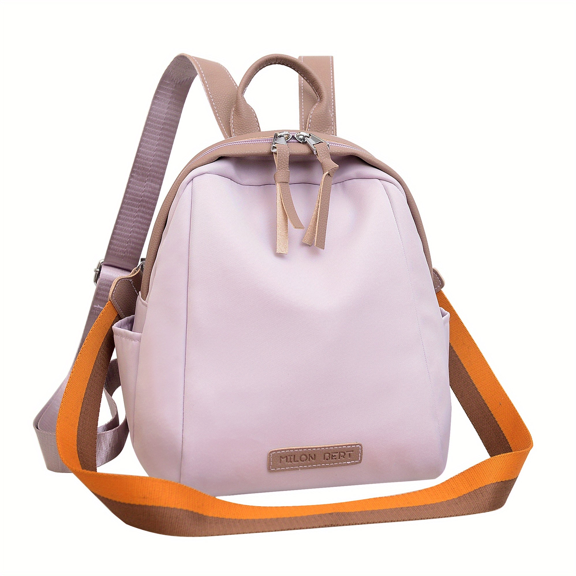 Casual Zipper Backpack All Match Storage Travel Daypack