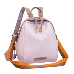 Casual Zipper Backpack All Match Storage Travel Daypack