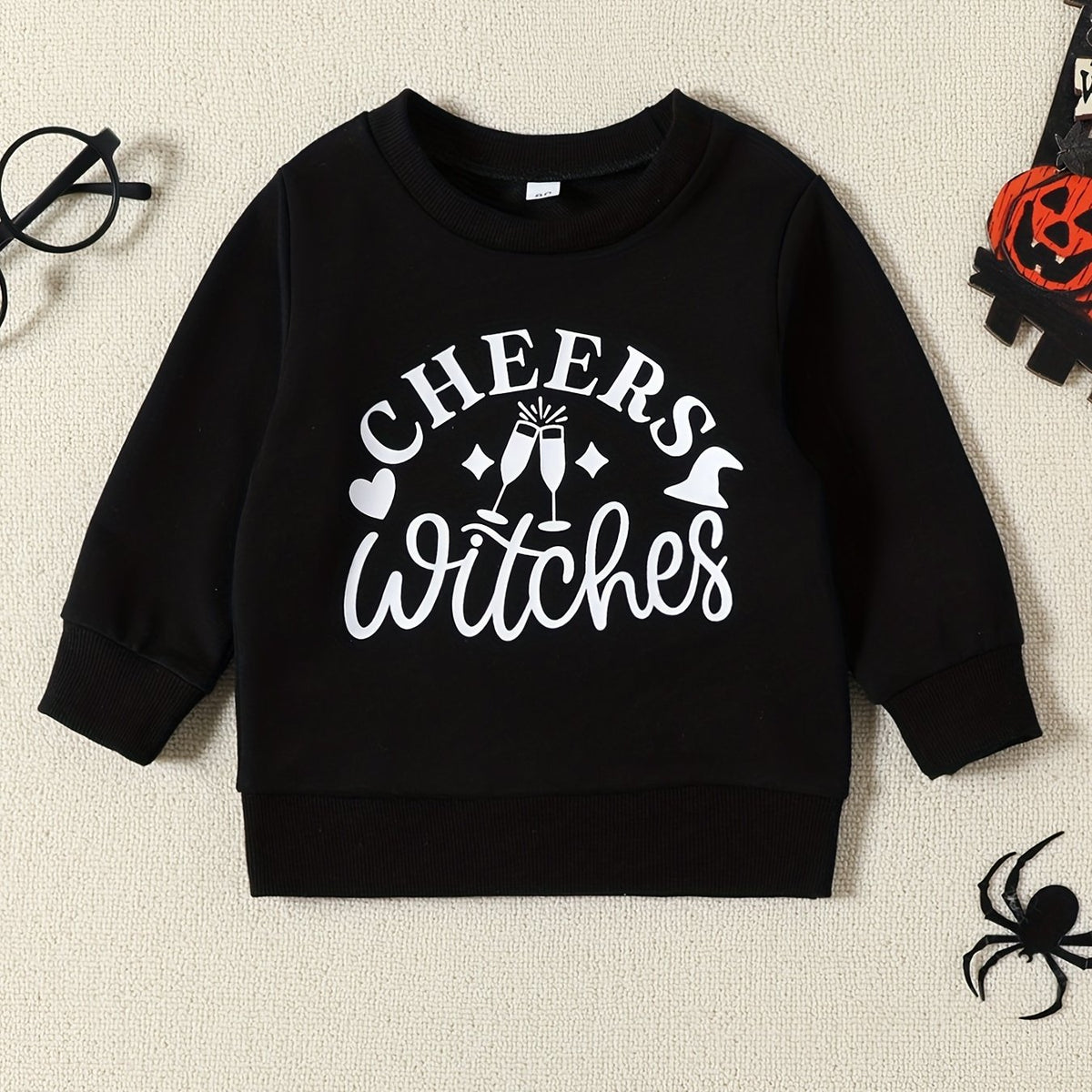 Halloween Boys CHEERS WITCHES Sweatshirt Party Pullover
