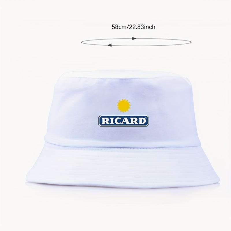 Sun Printed Bucket Hat Cotton Lightweight Sunshade Fisherman Cap