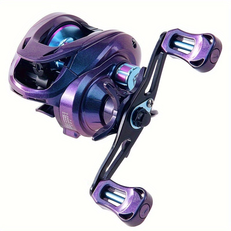 Colorful Stainless Steel Baitcasting Reel 7.2:1 Gear Ratio Fishing Tackle