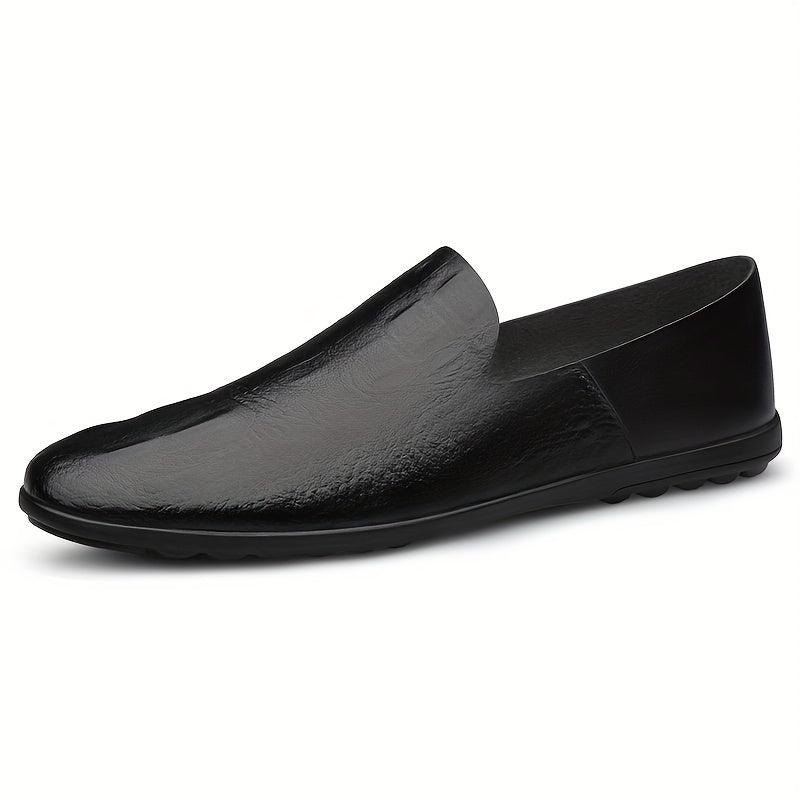 Men's PU Leather Loafer Shoes Slip On Non-slip Driving Shoes