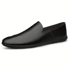 Men's PU Leather Loafer Shoes Slip On Non-slip Driving Shoes