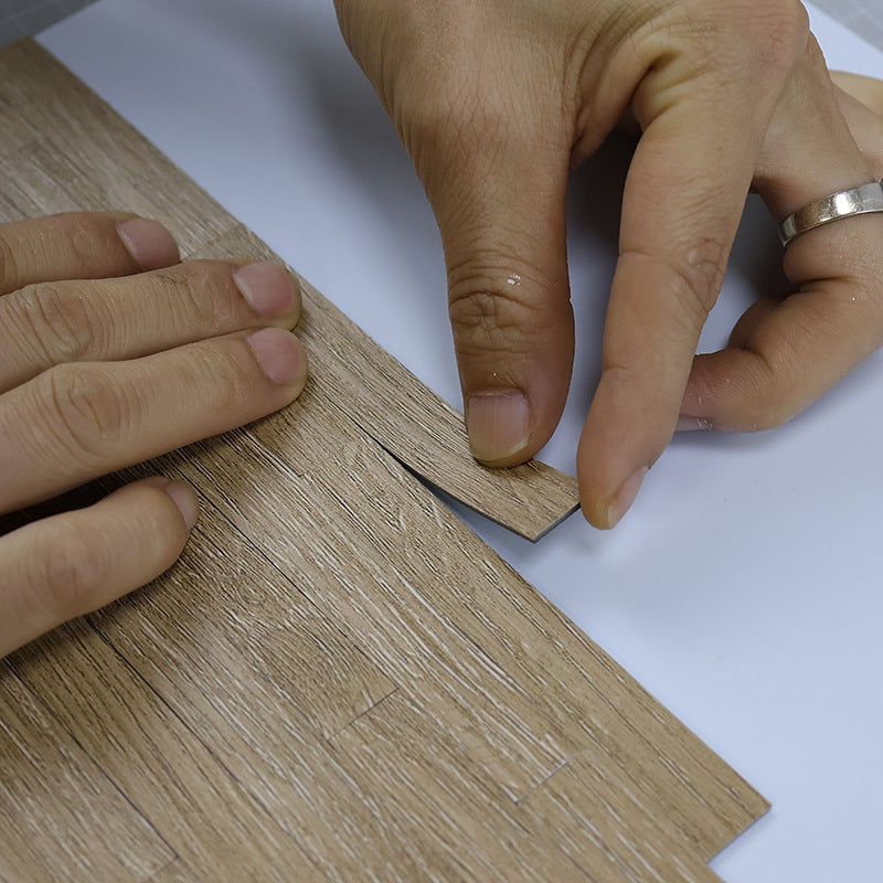 20pcs Fishbone Wood Grain Floor Tiles for Dollhouse Diorama Model