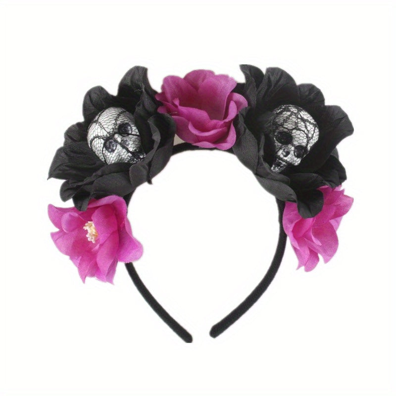 Foam Skull Headpiece Halloween Hair Hoop for Girls
