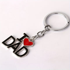LOVE MY PAPA MAMA DAD MOM Metal Keychain Gift