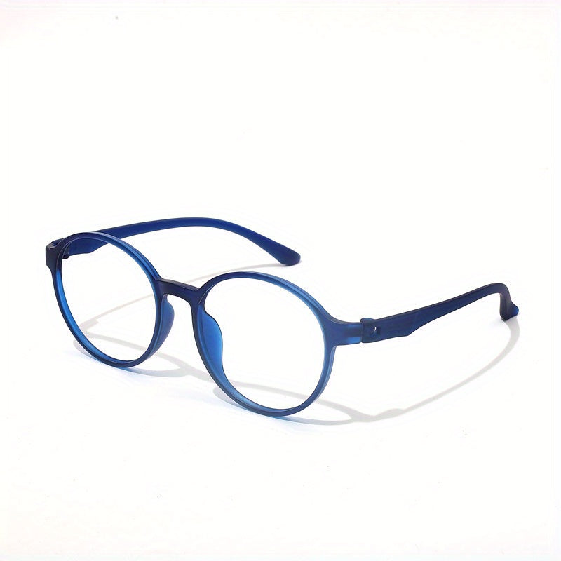 Men's Round Frame Reading Glasses Ultra Light Casual Eyeglasses