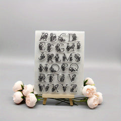 Alphabet Cartoon Transparent Stamp DIY Handcraft For Kids Teens
