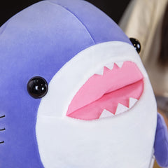 Round Sitting Whale Shark Plush Toy Doll Pillow Home Decoration