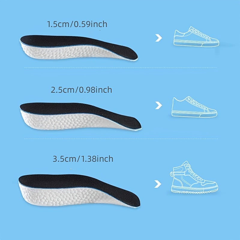 Breathable Half Insoles Heighten Heel Insert Shoe Pads Unisex Shoe Cushion