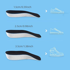 Breathable Half Insoles Heighten Heel Insert Shoe Pads Unisex Shoe Cushion