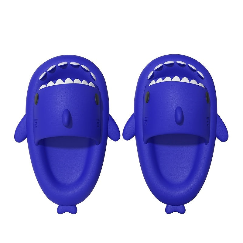 QYA Novelty Shark Slippers Cloud Slides Couple Anime Lightweight Non Slip Shoes