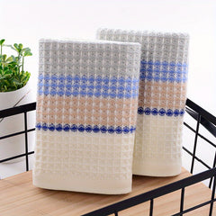 4pc Soft & Absorbent Striped Hand Towel for Home Bathroom 13x29in