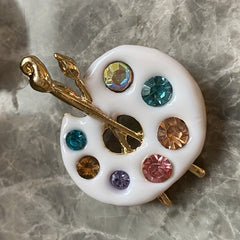 Artist Palette Brooch Pin For Men