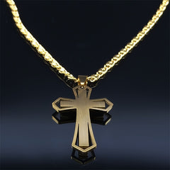 Men's Stainless Steel Cross Necklace