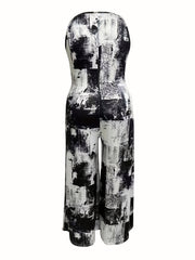  Colorblock V Neck Tank Jumpsuit