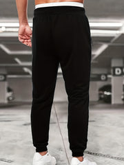 Cartoon Astronaut Print Men's Joggers Pants