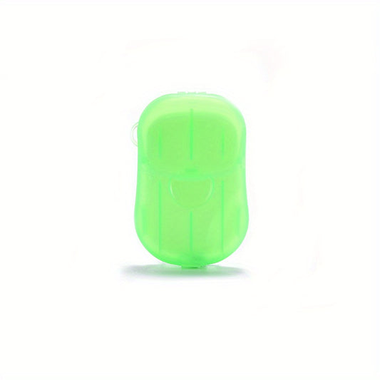 20pcs Portable Hand Washing Soap Paper for Outdoor Travel and Camping