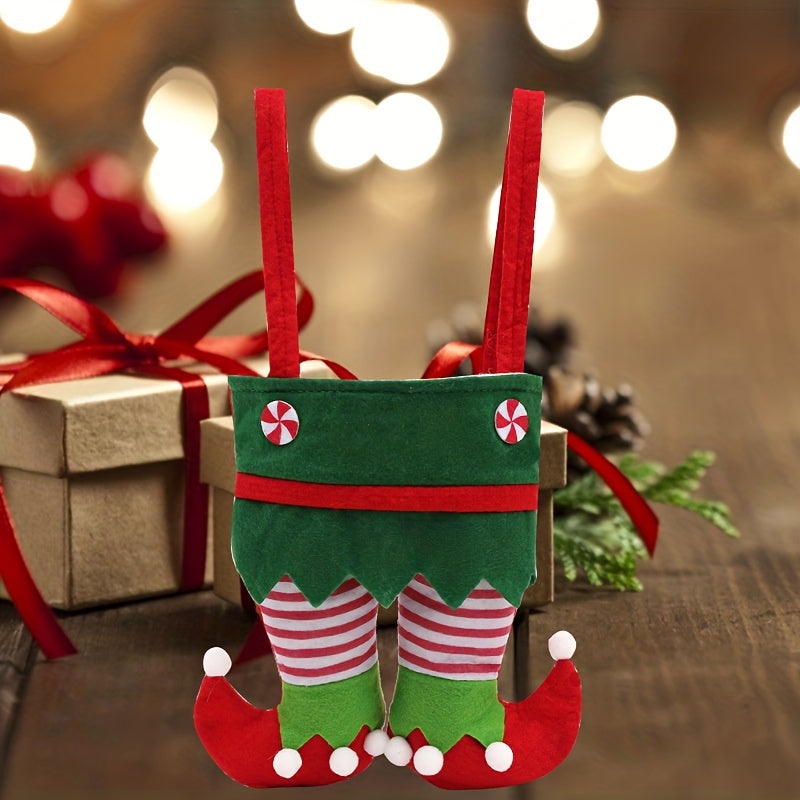 1pc Christmas Gift Christmas Decoration Elf Bag Candy Bag