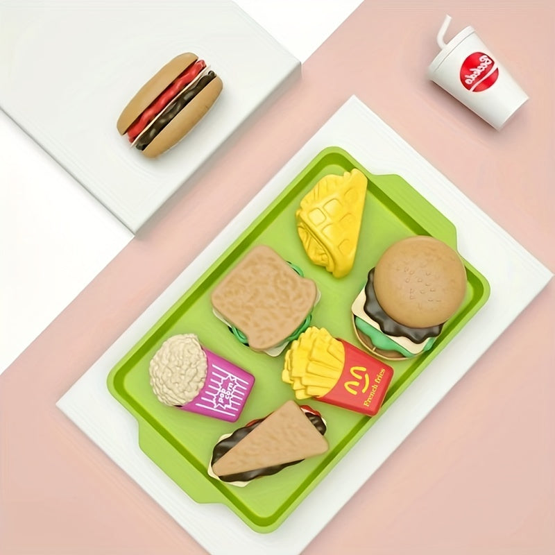 Mini Playhouse Breakfast Burgers Simulated Kitchen Toys