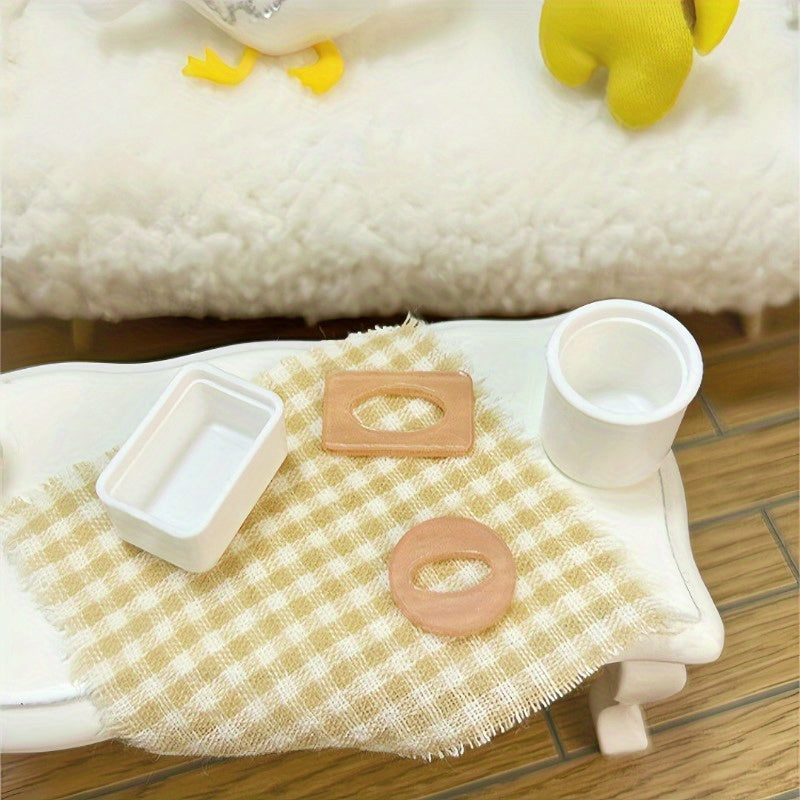 1:12 Dollhouse Tissue Box Set x2 Realistic Plastic Accessories for Home Decor