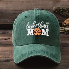 Basketball Mom Embroidered Baseball Cap Distressed Dad Hat
