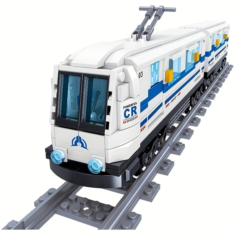 476pcs City Train Series Railway Transportation Track Building Blocks Toy