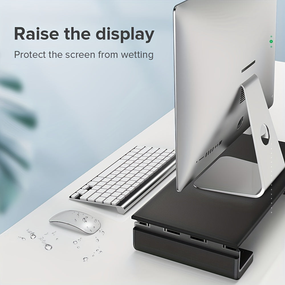 LLANO Desktop Computer Stand, Adjustable, Holds up to 45kg