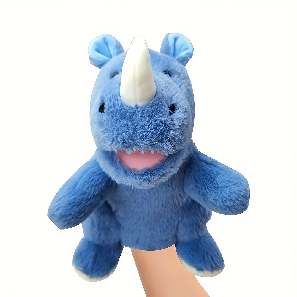 Plush Jungle Animal Puppet Set for Storytelling and Role Playing