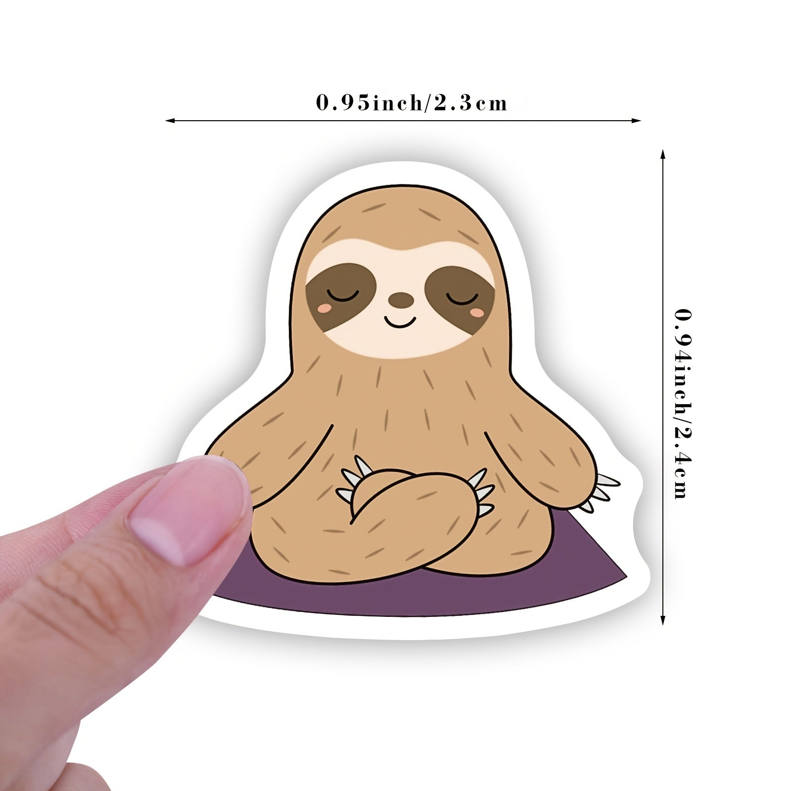 500pcs Sloth Stickers Roll Vinyl Water Bottle Stickers