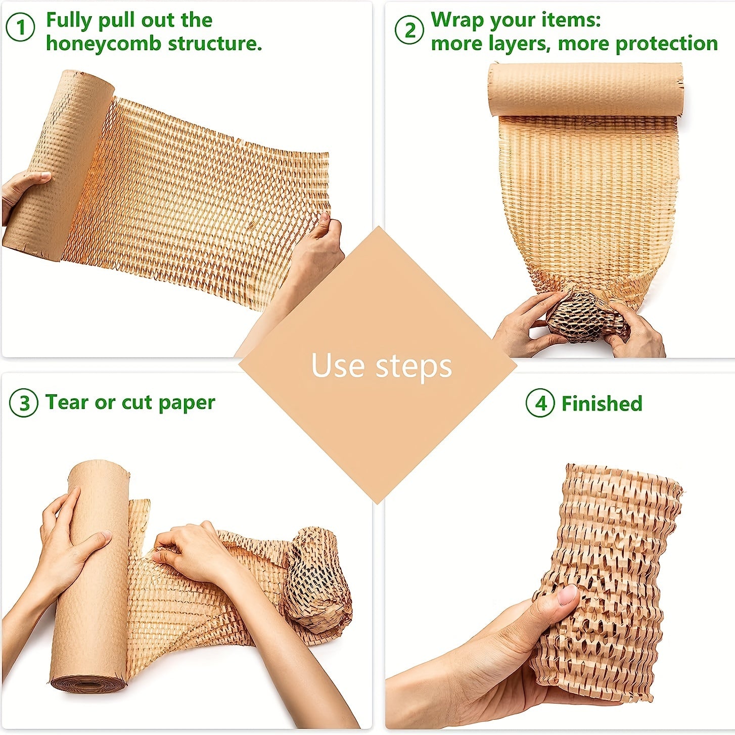 Honeycomb Packing Paper 40 X 10 01meter Substitute For Moving Pack