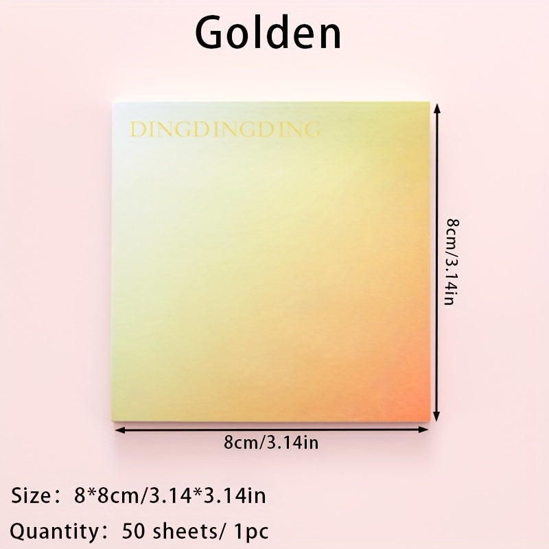 50 Gradient Sticky Notes 3.3in Student Stationery Hand Tear Sticky Note