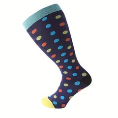 Men's Compression Sport Socks - Moisture Wicking - 4 Pair Set