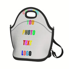Personalized Insulated Lunch Bag w/ Name & Photo Leakproof Reusable Cooler Tote