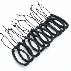 Vintage Brown Rope Woven Men Bracelets For Women Homme Gift Jewelry