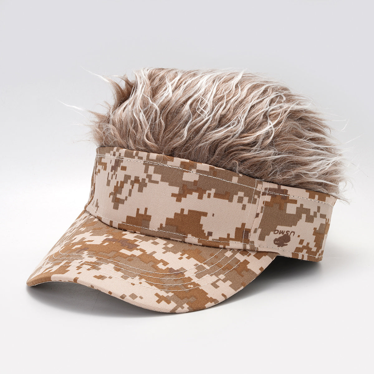 Camouflage Plush Baseball Cap Winter & Fall Visor Sun Hat Novel Hair Accessories