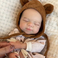 Waterproof Pascale Solid Silicone Reborn Girl Doll with Outfits